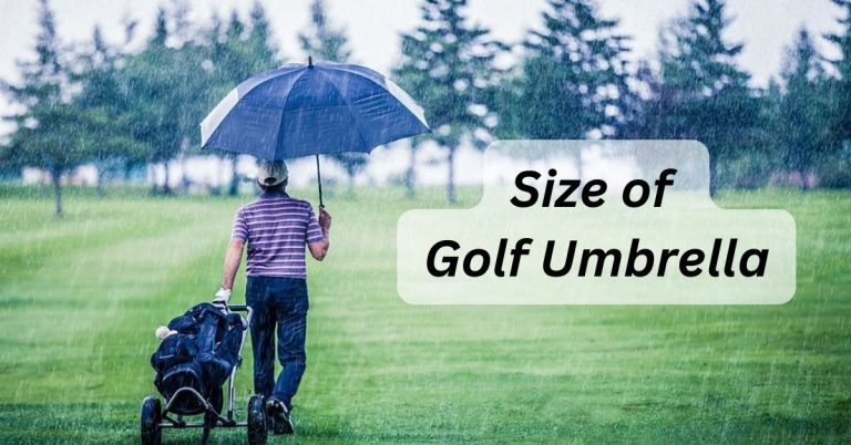 size of golf umbrella