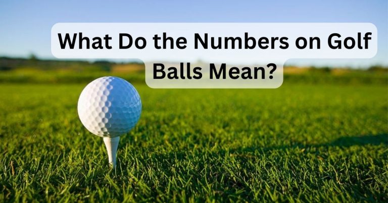 what do the numbers on golf balls mean?
